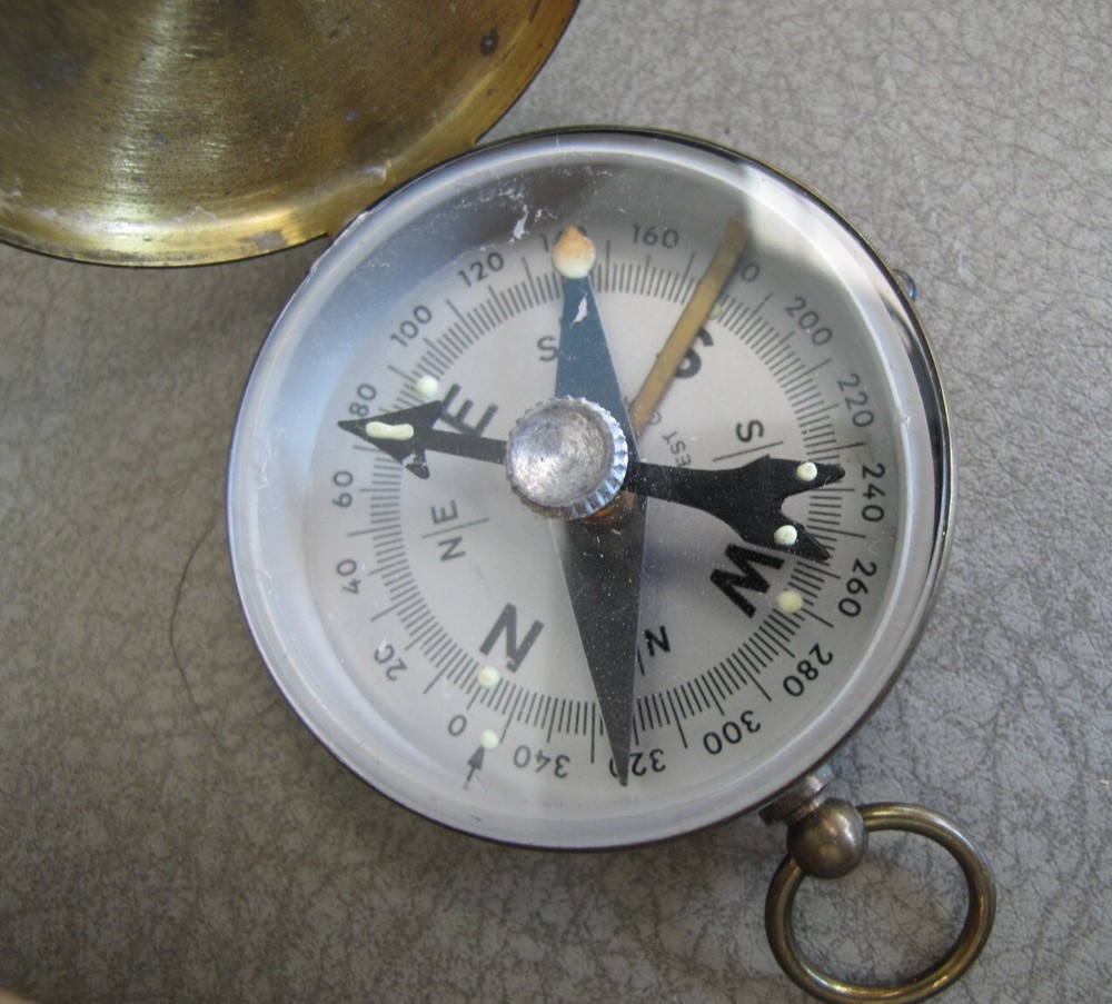Brass Compass by W. Germany.