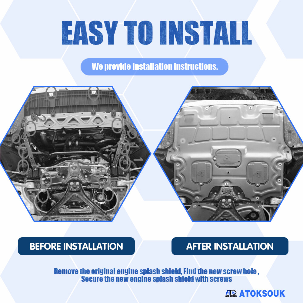 Thick Engine Splash Shield For Lexus IS250 IS350 14-15 Front Engine Guard Hard