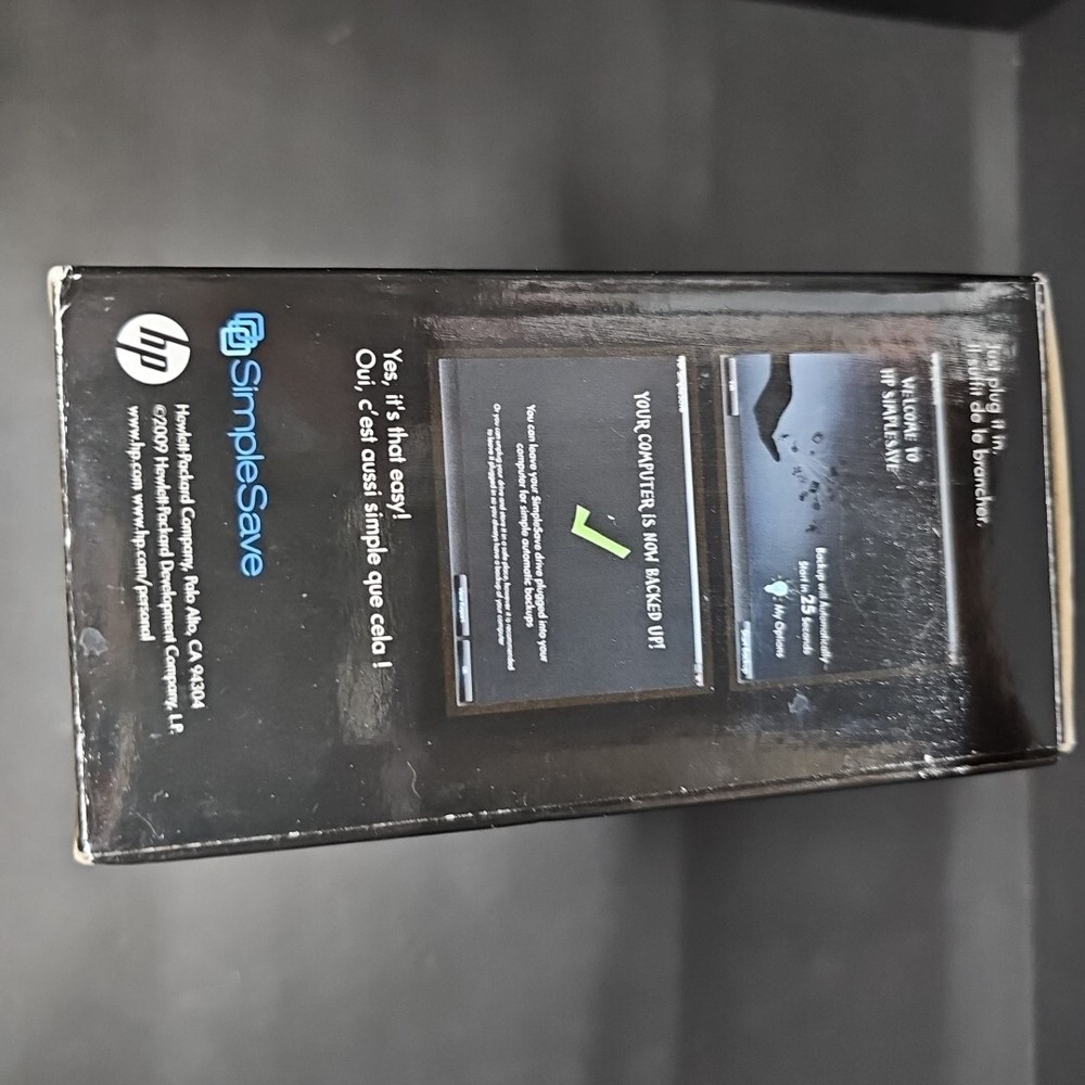 HP SimpleSave 1TB External USB 2.0 Back Up md1000h