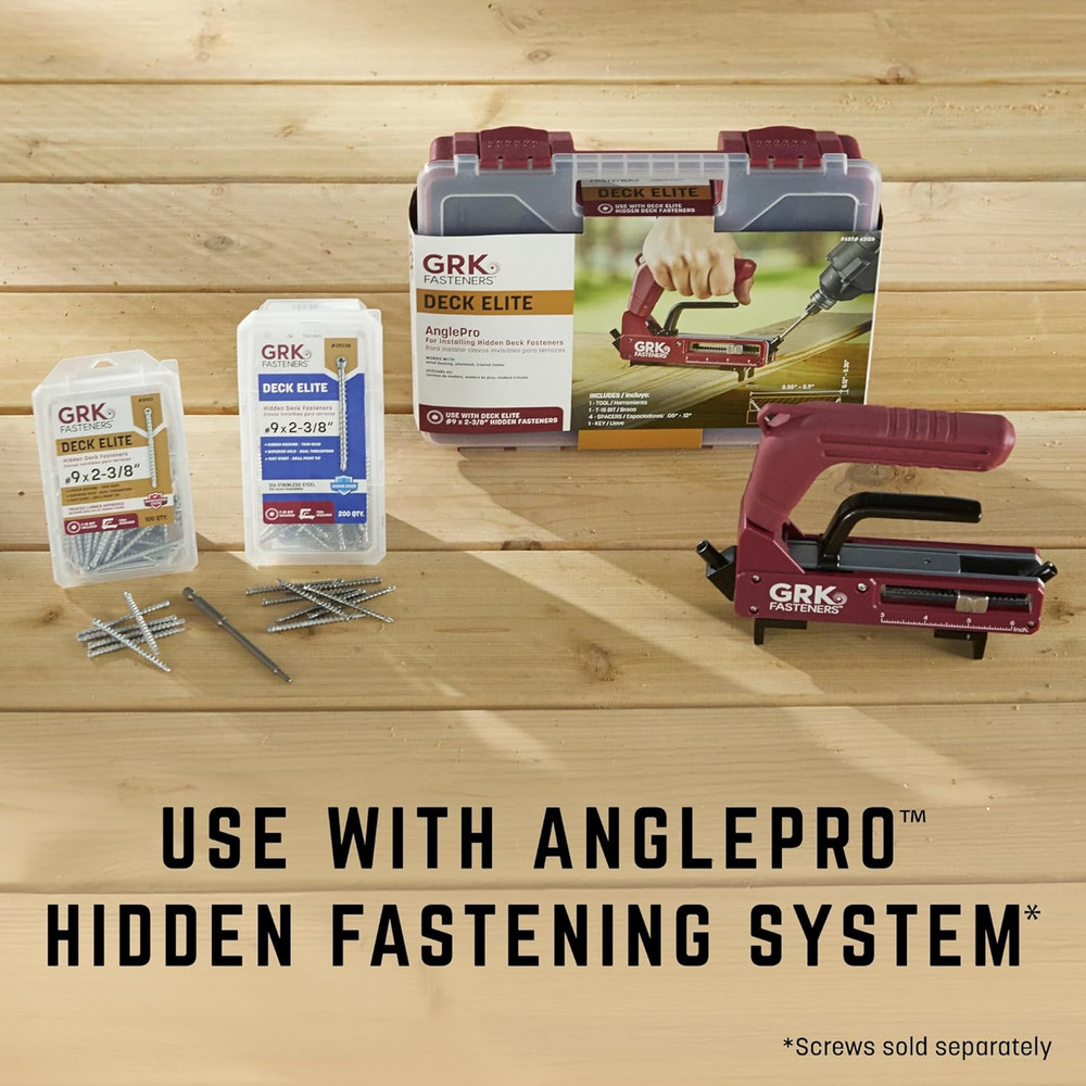 Fasteners Anglepro™ Hidden Fastening Deck Tool, for Precise Decking Installation
