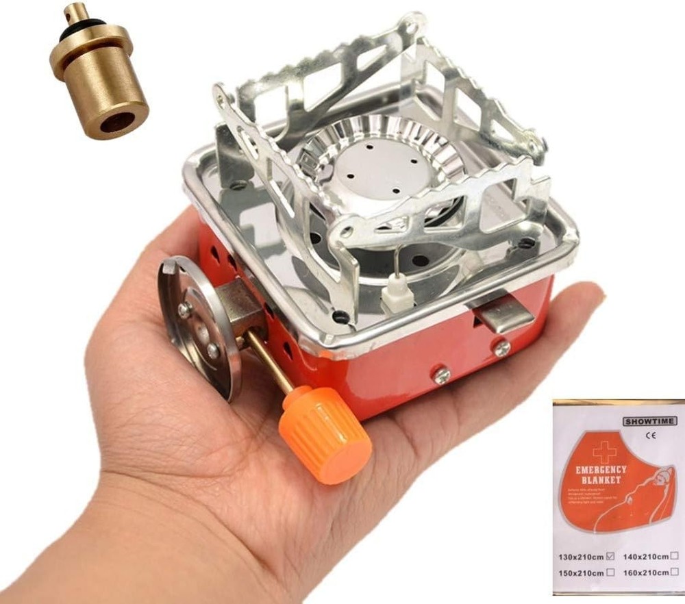 Camping Stove Backpacking Stove Foldable Portable Lightweight Piezo Ignition