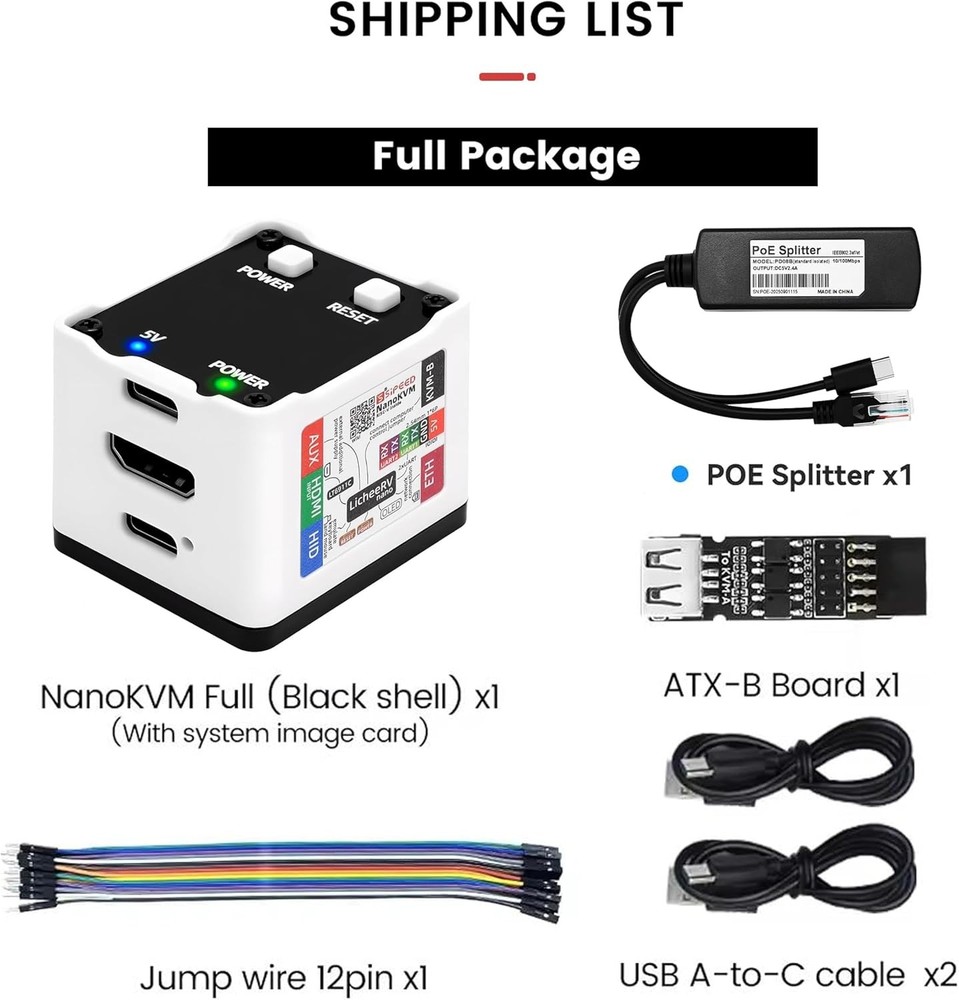 NanoKVM Full Set Server Maintenance RISC-V Linux 256MB