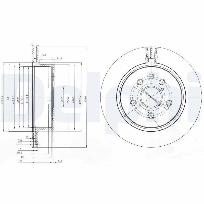Brake Disc DELPHI BG4024
