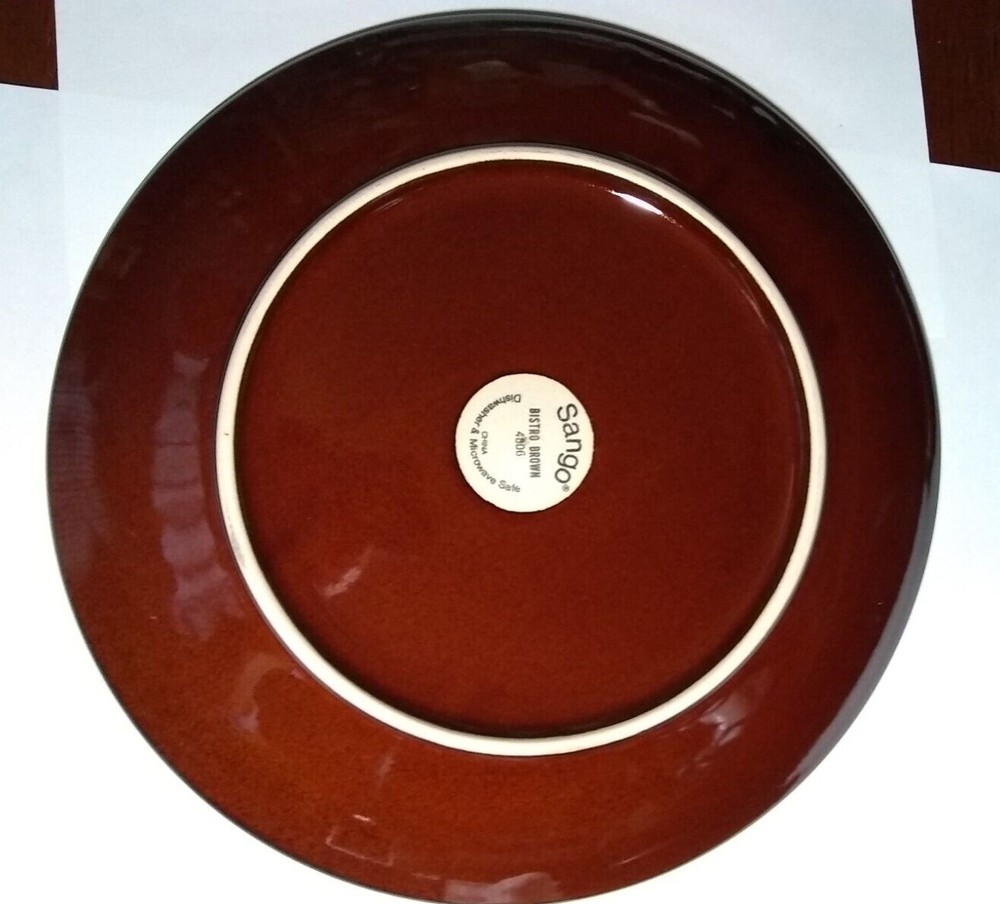 Dinner Plate, Brand New, Sango Bistro Brown, Replacement item