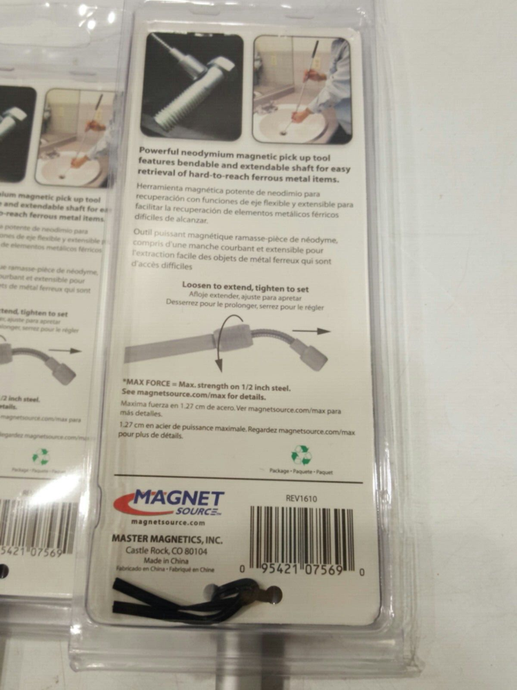 Master Magnetics 07569 Source 36" Bendable Retrieve Magnet + 3Lbs Pull New Set-2
