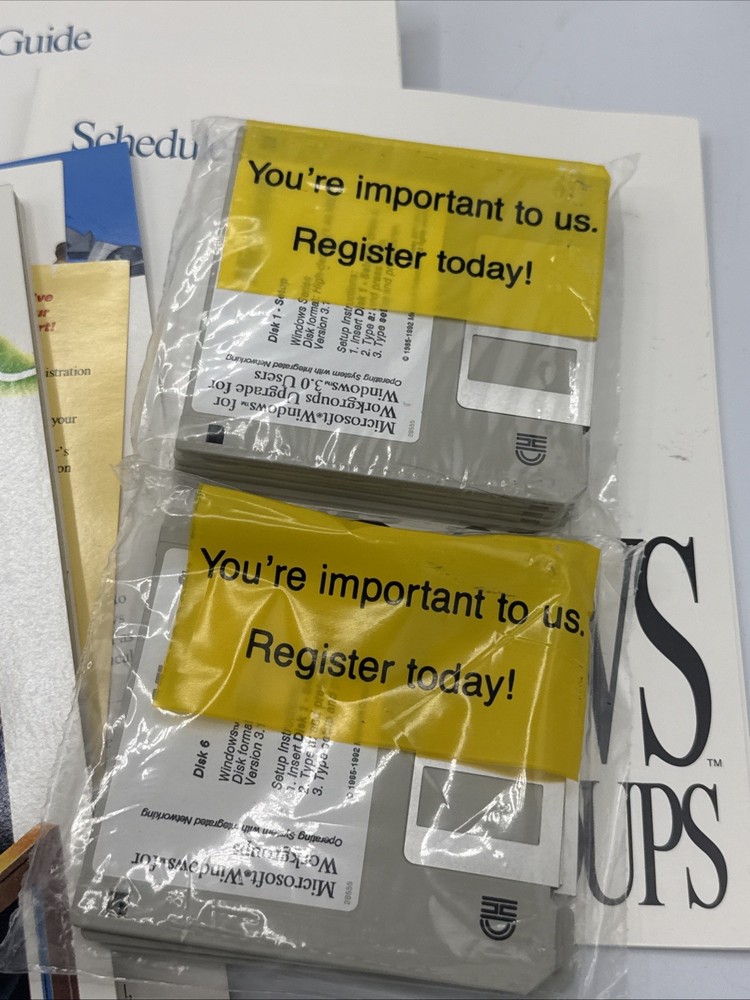 Microsoft Windows for WorkGroups Big Box Upgrade CIB