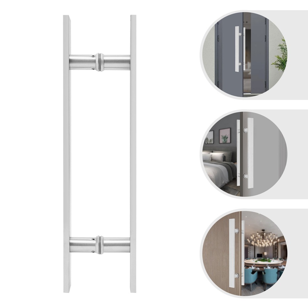Sliding Barn Door Handle H Shape Door Handle Double Sided Pull Push Stainless