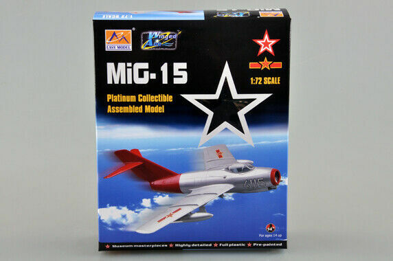 Easy Model 1/72 MiG-15 PLA Plastic Fighter Model #37133