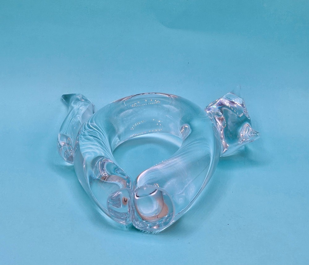 Crystal Cat in a Ring Shape Hand-made pristine condition