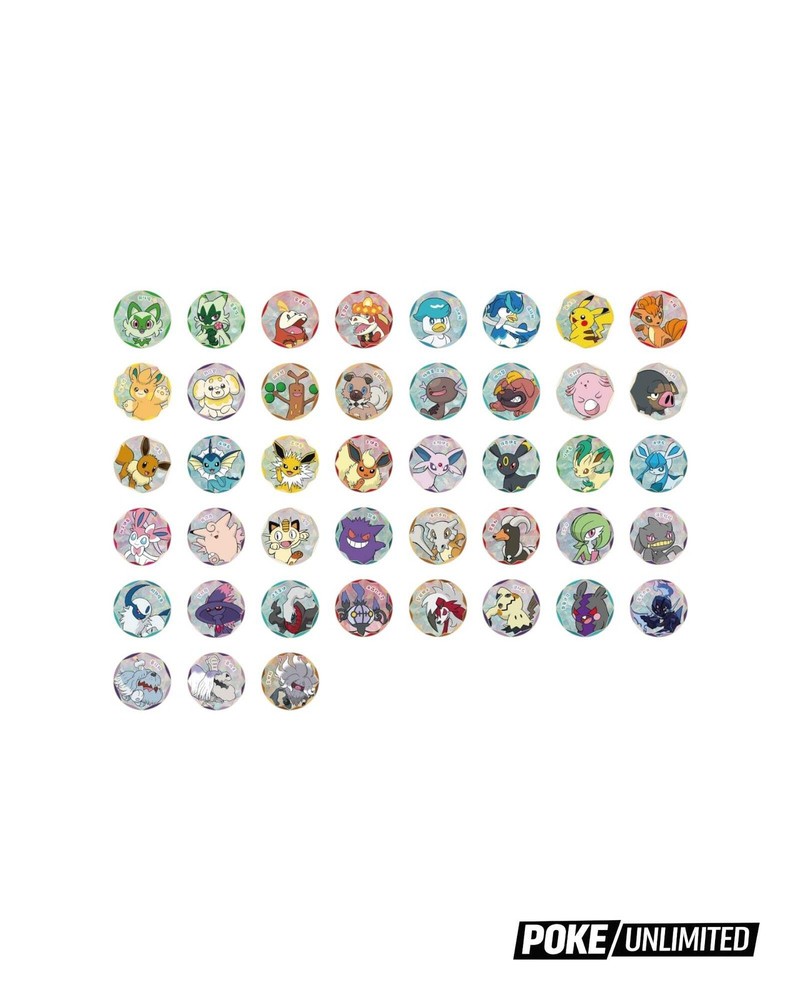 Pokémon TCG: Gemstone Gem Pack Badge Set Display (Chinese)