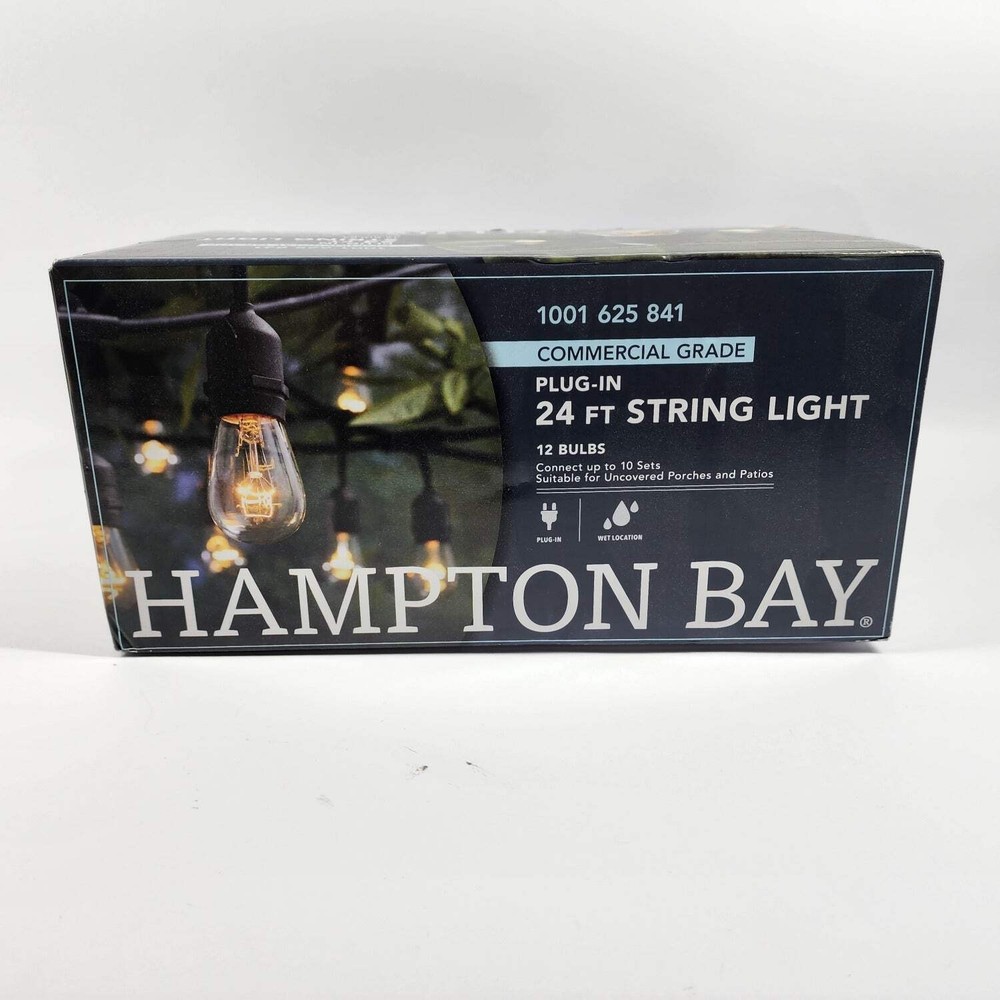 New Hampton Bay Plug In 24 ft string light 142C-24-12