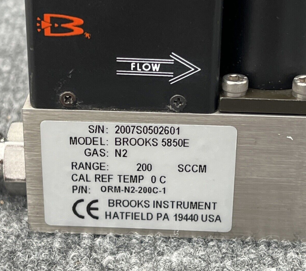 Brooks 5850E Instrument Mass Flow Controller N2 Nitrogen New