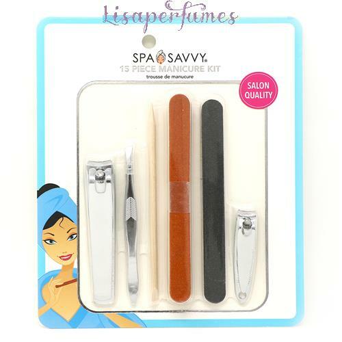 Spa Savvy Manicure Kit 15 Piece NIB