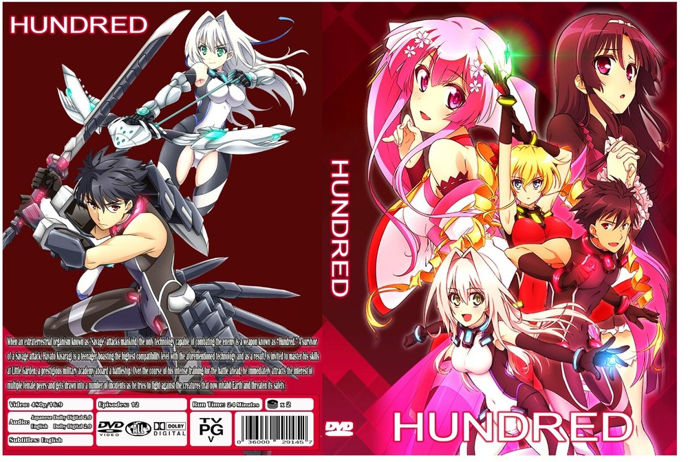 ANIME, HUNDRED, 2 DVD, 12 EPISODES, ENG/AUDIO, 1 BOX  2016