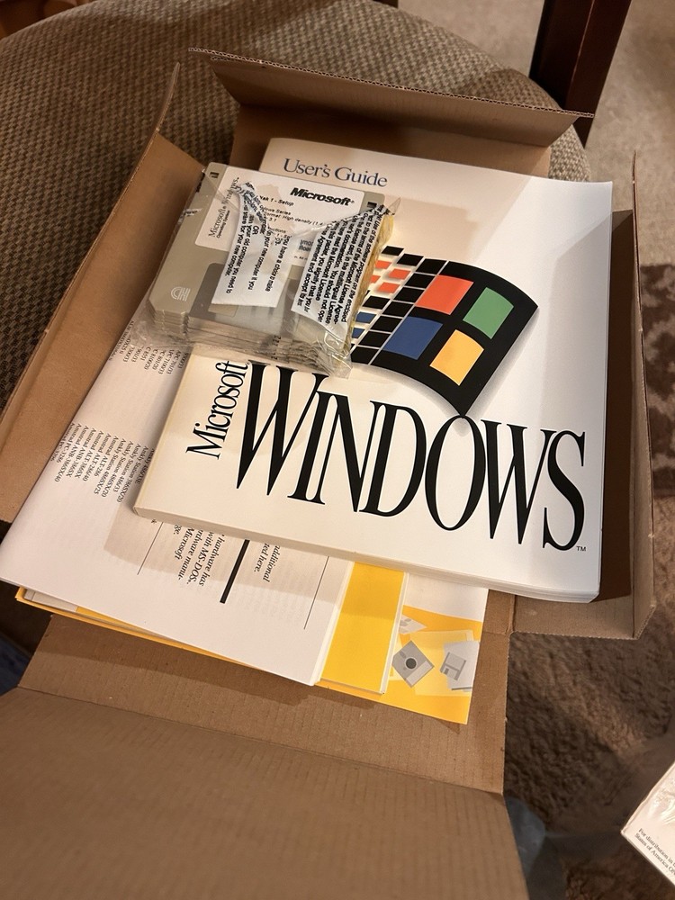 Vintage Microsoft Windows Operating System Version 3.1 on 3.5” Disks - Complete