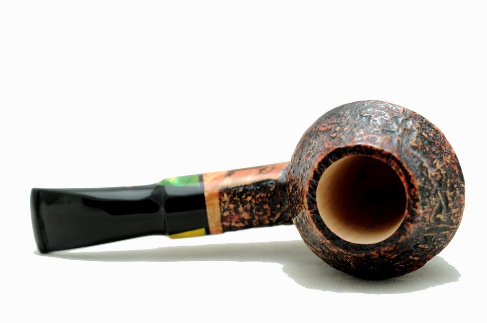 Brand new briar pipe PARONELLI calabash reverse sandblast handmade