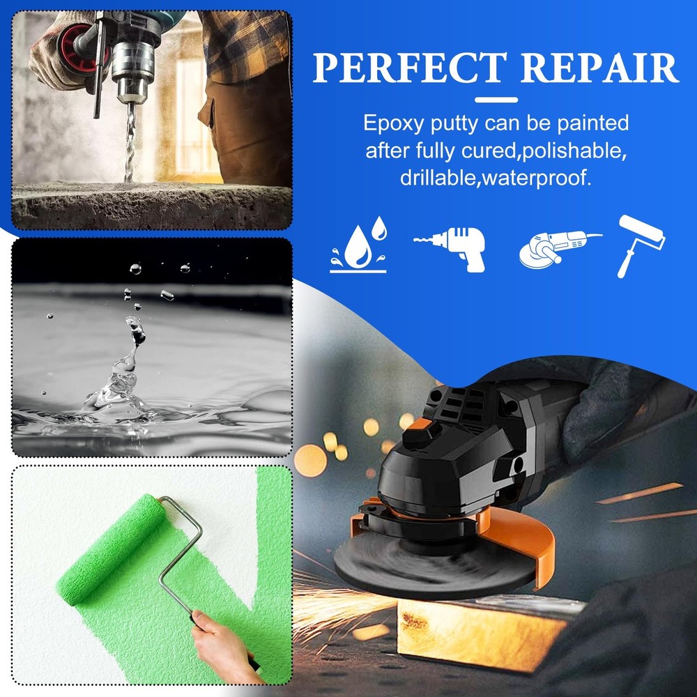 Epoxy Putty - 12oz 2 Part Strong Formula, Ceramic Repair for Cracks, White
