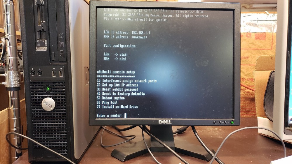 MonoWall 1.8.1 - BSD Based Firewall - Command Line Interface