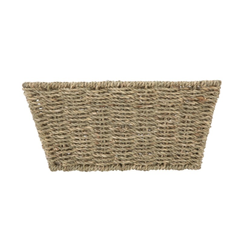 Homezone Natural Handwoven Seagrass Basket, Rectangle