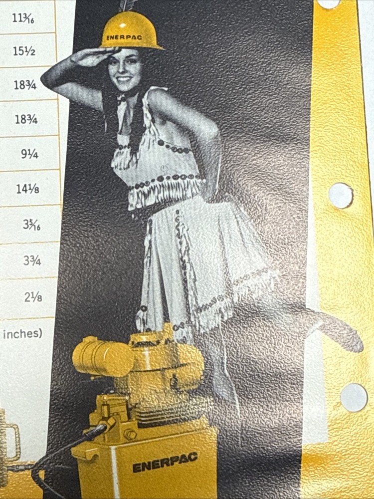 Vintage Enerpac Tools Catalog Hydraulic Pump 🇺🇸 Excellent