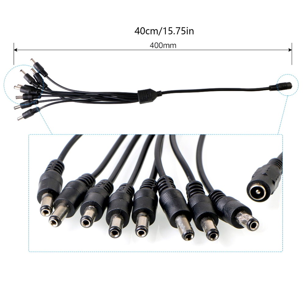 Copper Wire+ Power Splitter Cable for CCTV Surveillance System