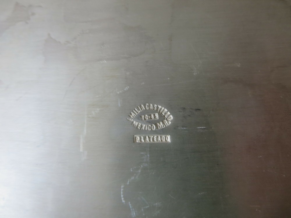 Rare EMILIA LOS CASTILLO SILVERPLATE TRAY SIGNED