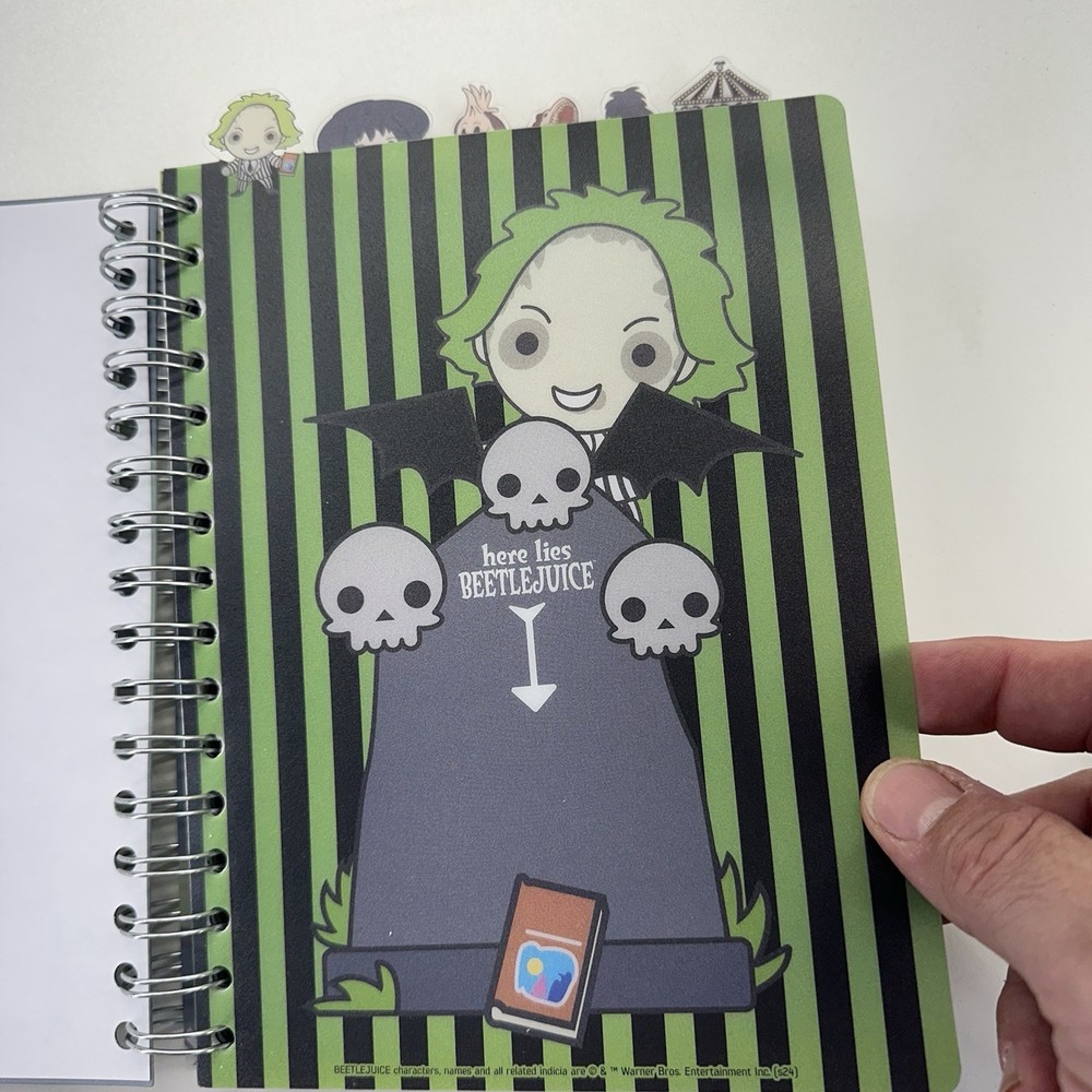 Beetlejuice Character Tab Journal & Recently Deceased Notebook NEW