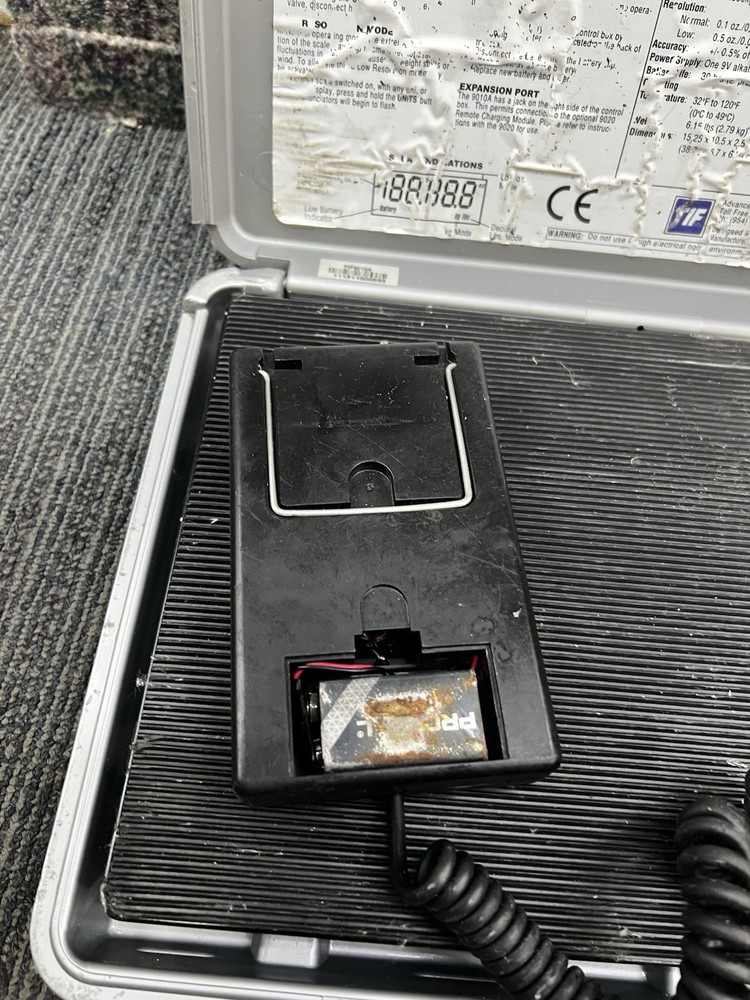 TIF 9010A Slimline Electronic Refrigerant Charging Scale