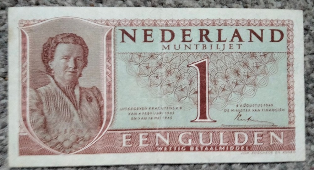 Netherlands 1 Gulden 1949 P72a  aEF