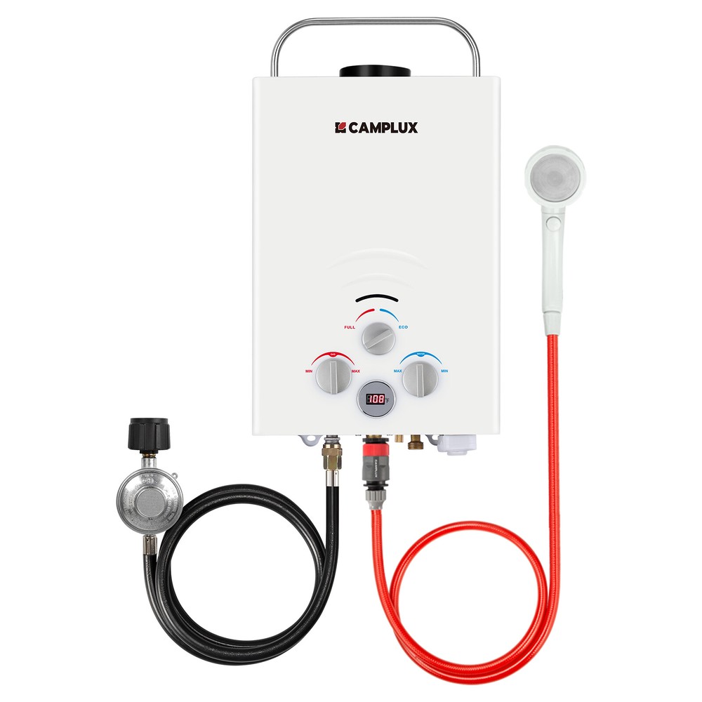 Camplux 10L/16L Tankless Propane Water Heater Instant HOT for Spa Hot Tub Cabins