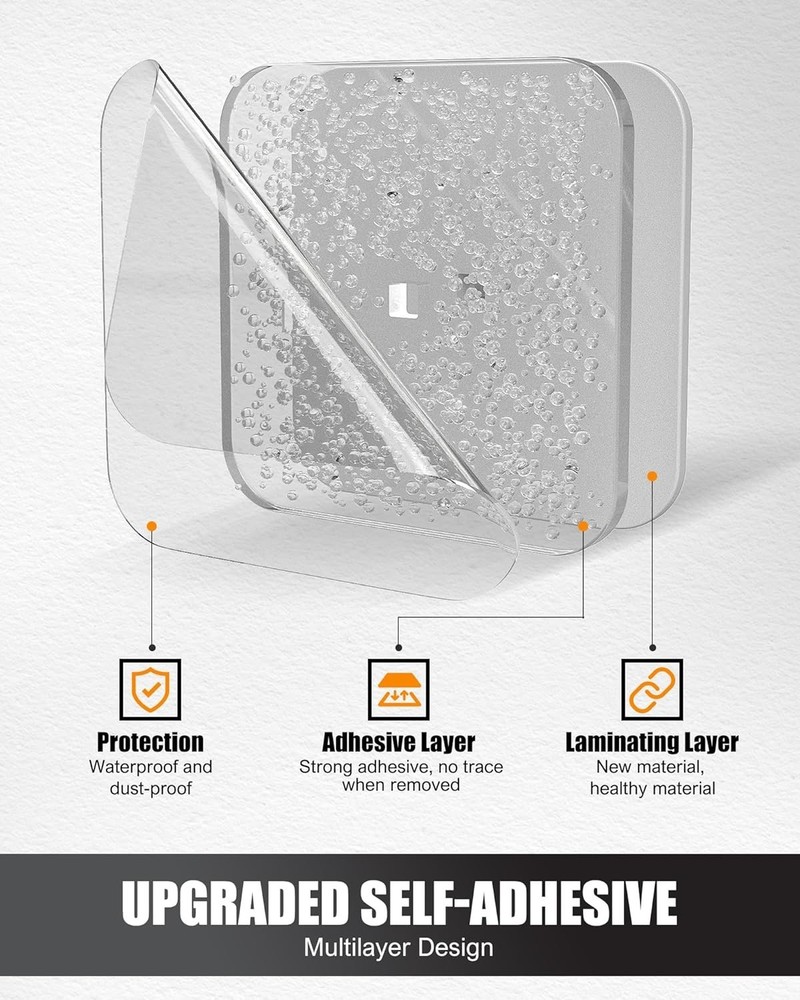 4-Pack Acrylic Hat Storage Hooks - Wall-Mount & Durable Design