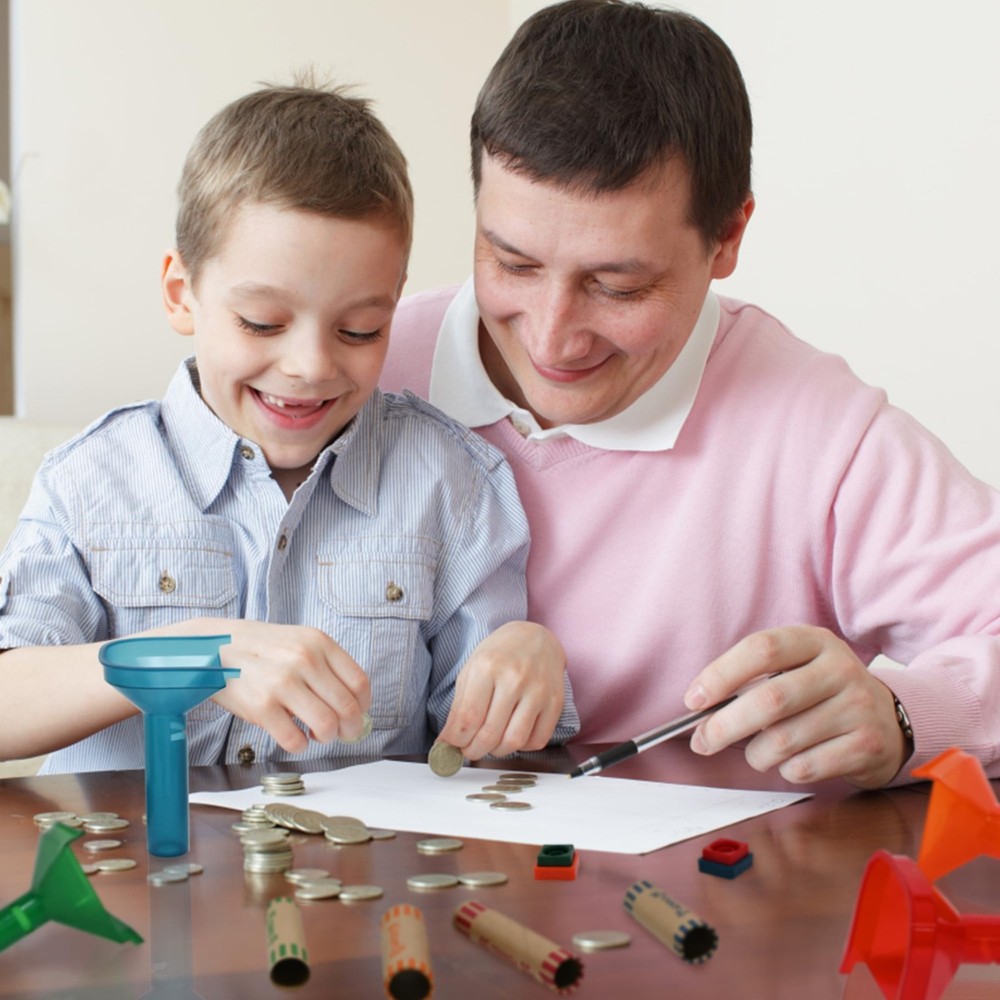 ESSENTIAL 144 Pcs Assorted Preformed Coin Wrapper Rolls with Color Coded...