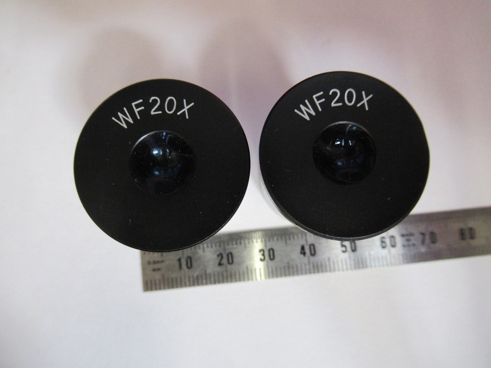 PAIR GENERIC 20X EYEPIECE OCULAR NICE OPTICS MICROSCOPE PART Y6-B-29