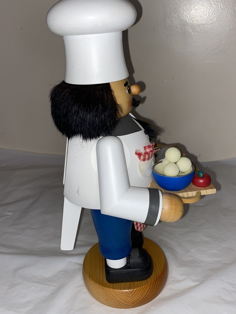 Incomplete Richard Glasser Nutcracker Chef Cook ￼ Missing Turkey Erzgebirge 14”