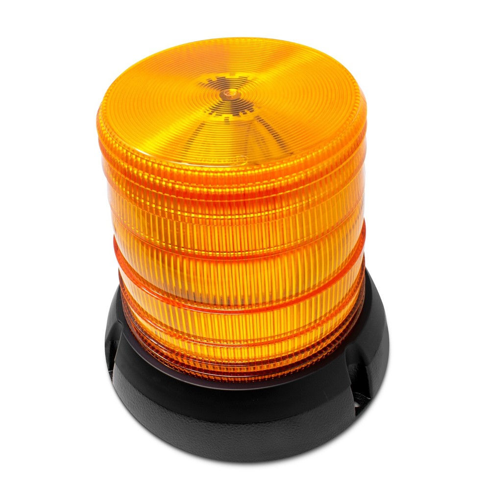 2501A High Profile Amber LED Warning Light Beacon - 12 Volt DC