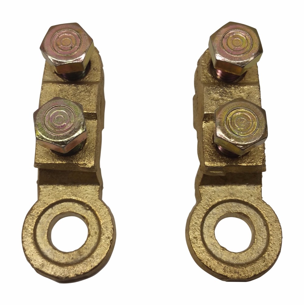 2x Solid brass Heavy Duty side battery post cable terminal connectors