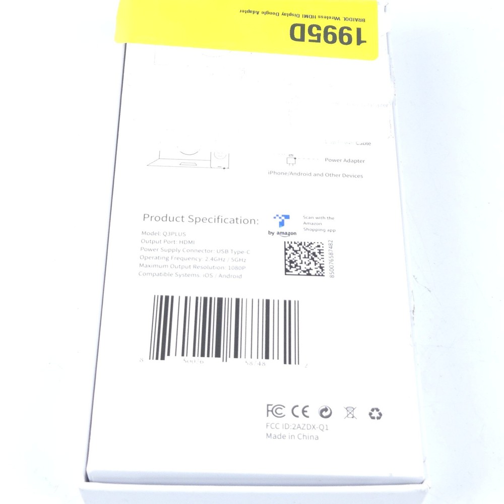 Wireless HDMI Display Dongle Adapter, Transmitter Streaming Media Video/Audio