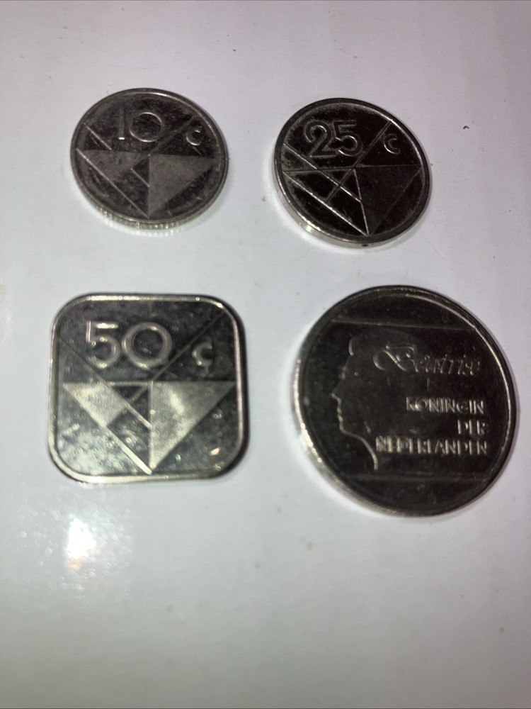 NETHERLANDS Antilles and ARUBA -- 20 different type coins