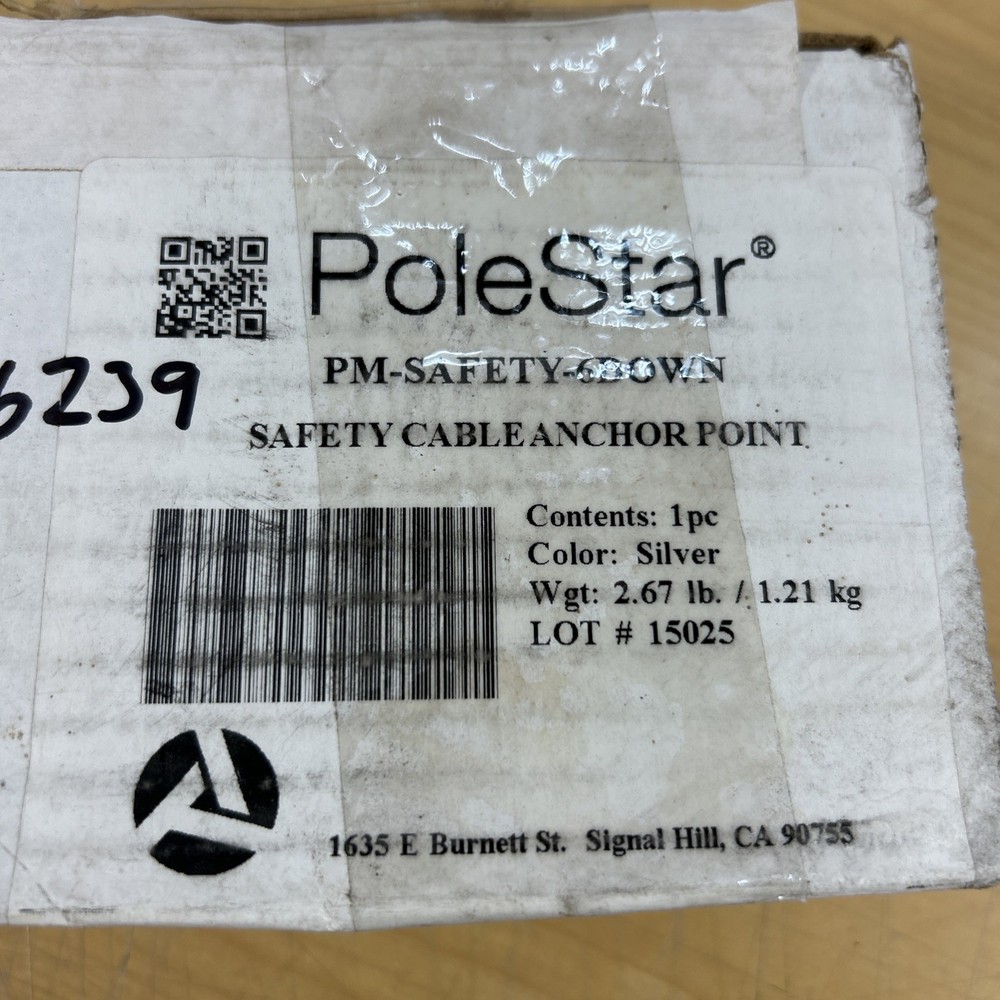 Adaptive Technologies PoleStar PM-SAFETY-6DOWN Galvanized Safety Anchor (6238)