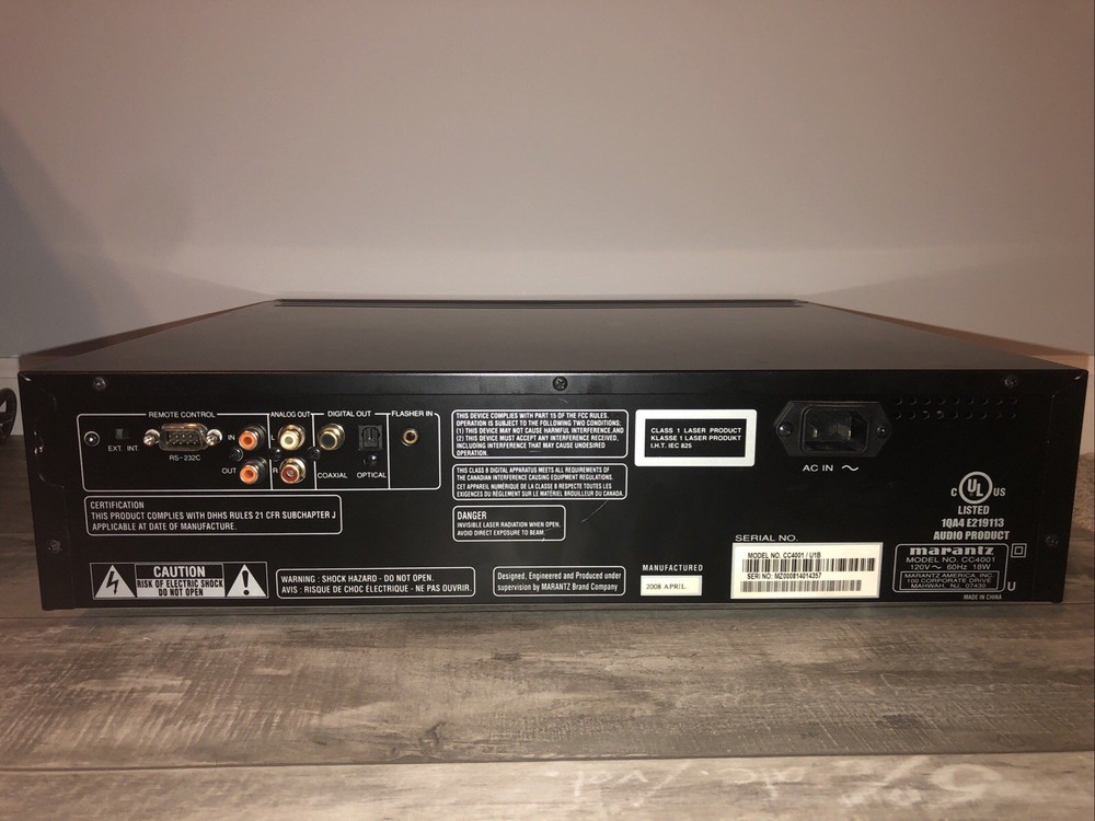 Marantz CC4001 5 Compact Disc Player CD MP3 - TESTED
