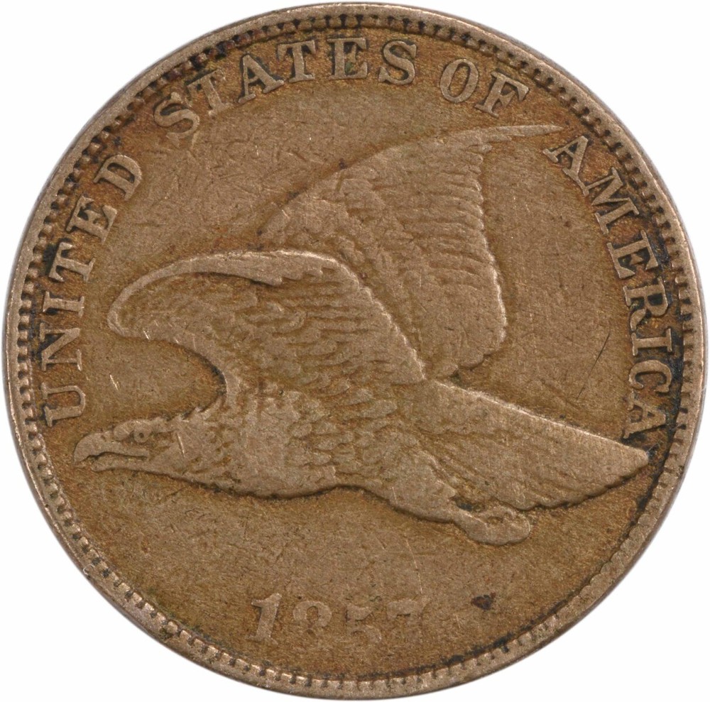 1857 Flying Eagle Cent EF Uncertified #1250