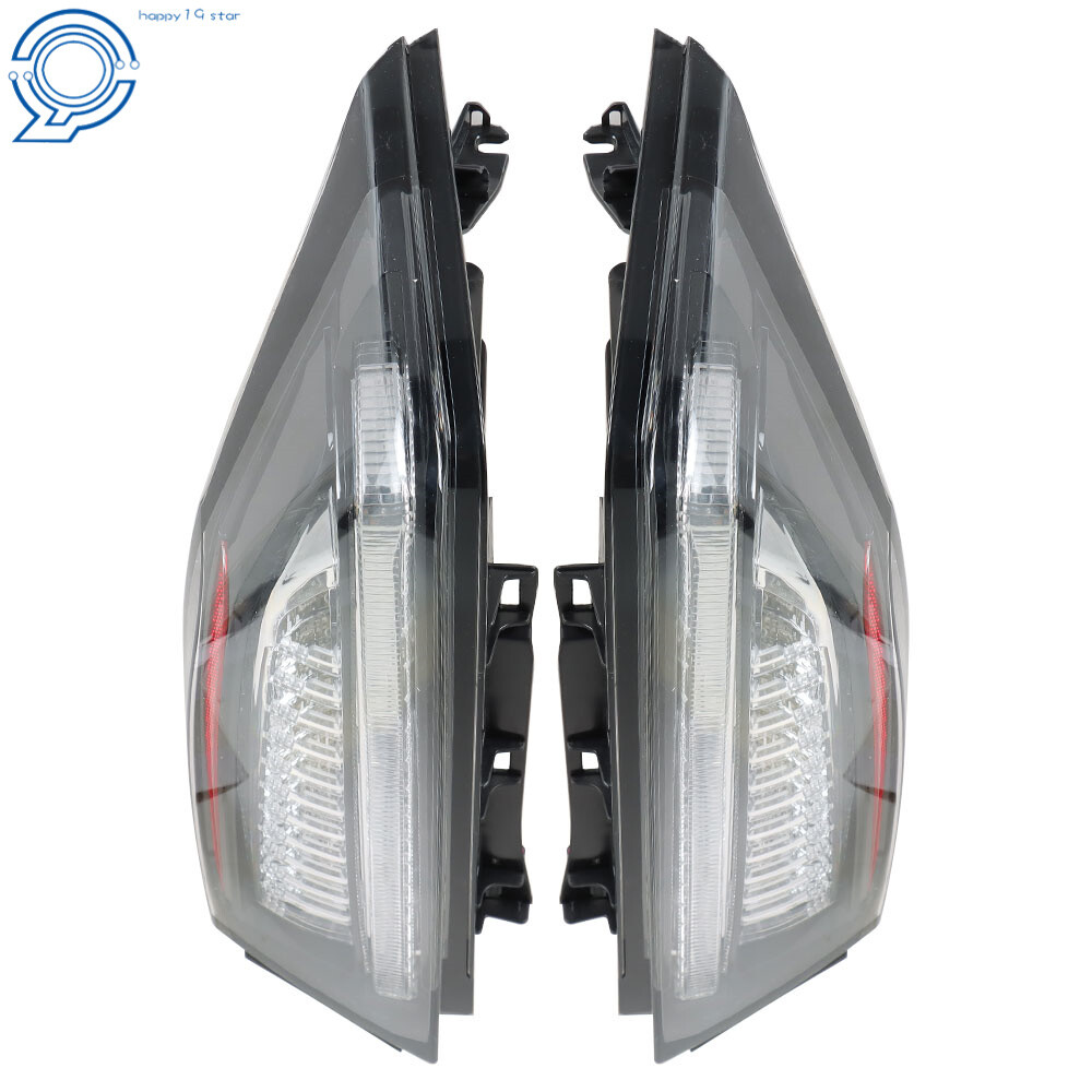 Fit For 2013-2018 Cadillac ATS LED Tail Lights Assembly Clear Black Left+Right