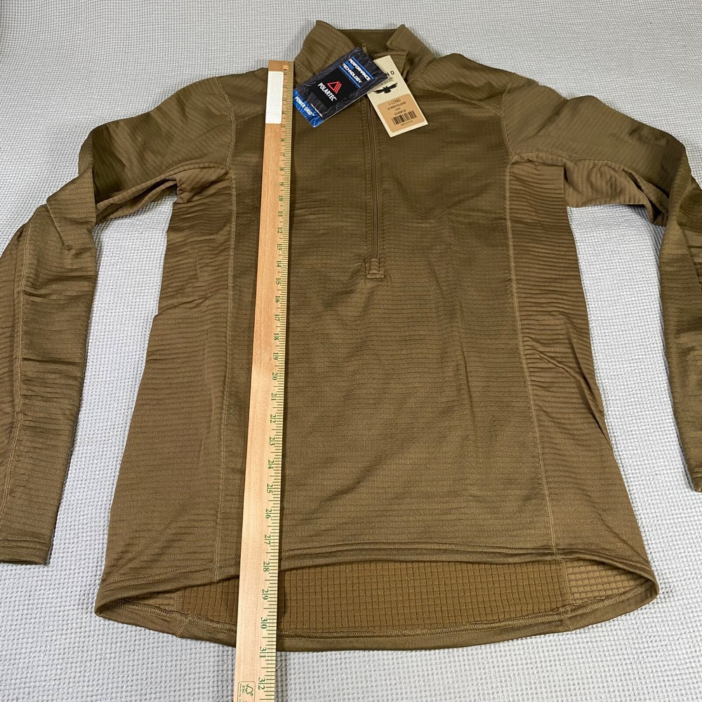 Beyond A2 Krios Crew Pullover Grid Fleece Polartec Power Grid Coyote LARGE LONG