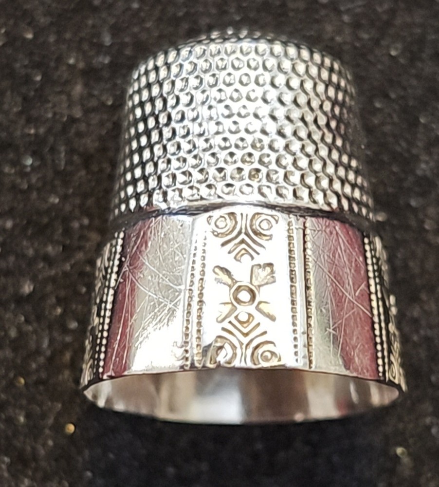 ANTIQUE 925 STERLING SILVER THIMBLE MARKED INSIDE