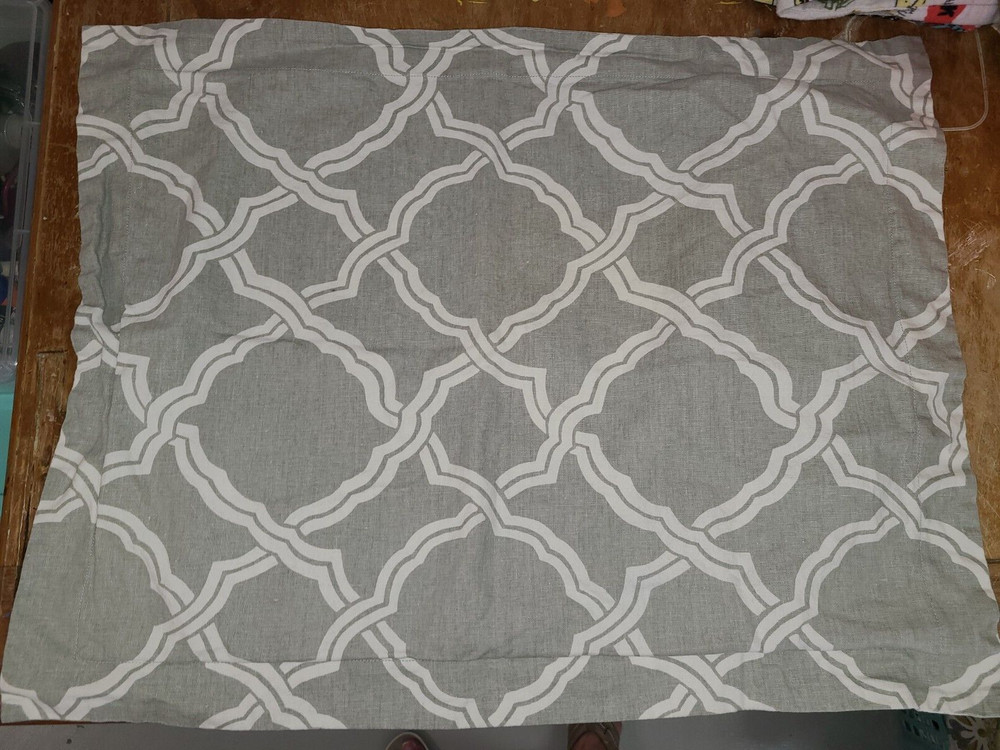 Pottery Barn "Kendra Trellis - Gray" Standard Sham