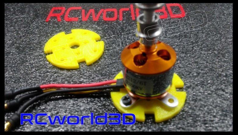 RC PLANE BRUSHLESS MOTOR MOUNT/BASE PERFECT X 2212 MOTOR 3D PRINTED SOLID PLA