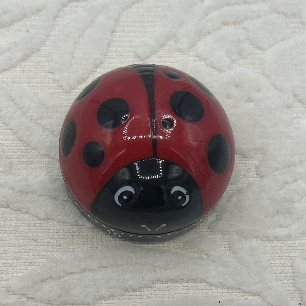 Cooking Timer 60 Min Creative Ladybug Shape Study Timer Abs