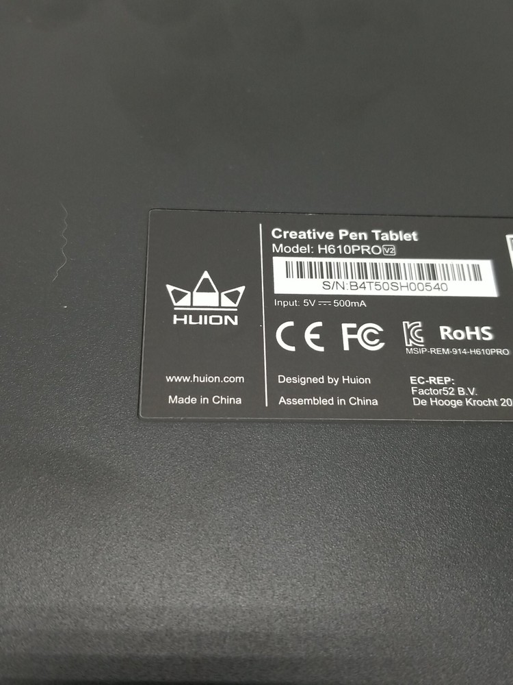 HUION Inspiroy Creative Pen Tablet H610PRO V2