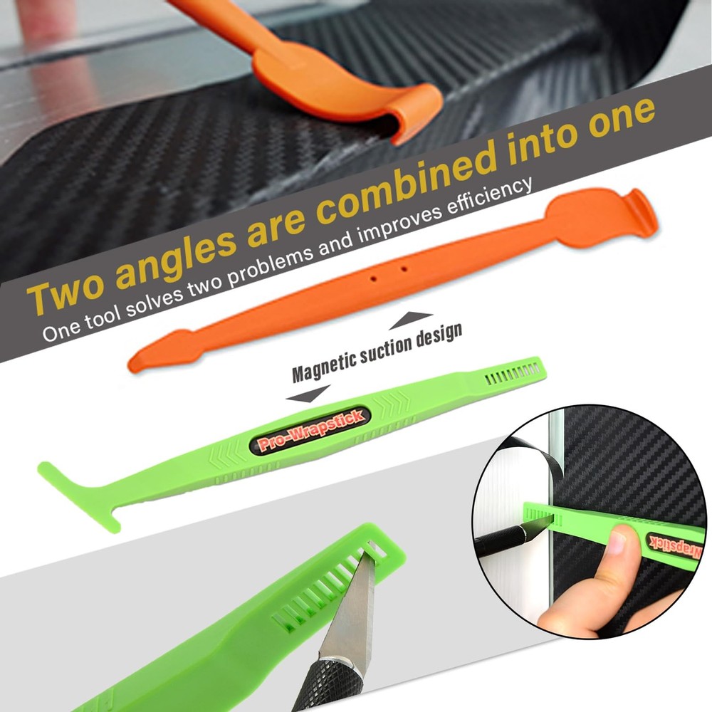 NEWISHTOOL Vinyl Wrap Tool Kit Window Tint Tools Car Multi-Color