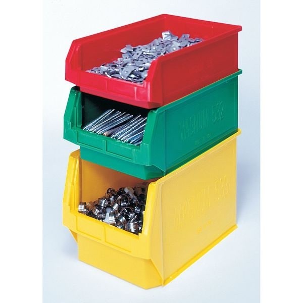 Quantum Storage Systems Qms533bl Storage Bin, Polyethylene, Blue, 11 7/8 In H,